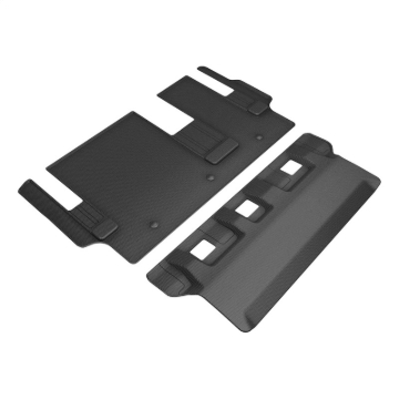 Picture of 3D MAXpider 21-24 Toyota Sienna 8-Seat Kagu 3rd Row Floormats - Black
