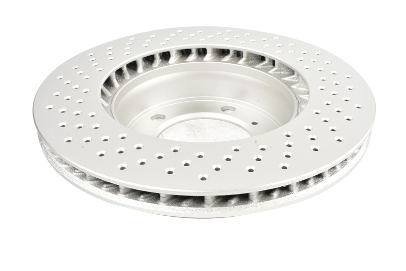 Picture of DBA 05-06 Porsche Boxster S (w/Iron Rotor) Coupe Front Right En-Shield OE Drilled Rotor