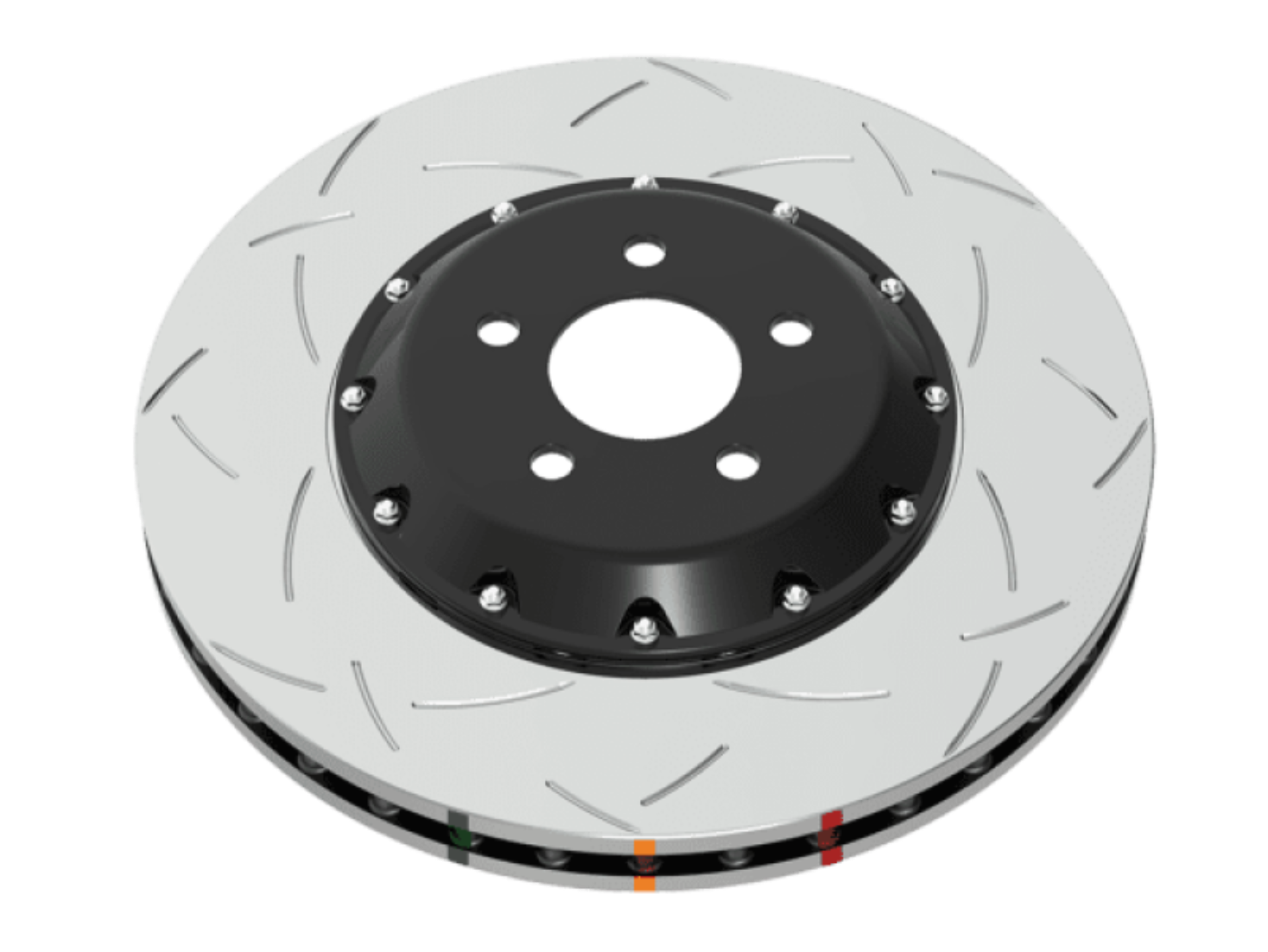 Picture of DBA 99-04 Audi A6 Quattro 4.2L Front 5000 Series 2-Piece Slotted Rotor w/Black Hat