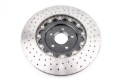 Picture of DBA 16-18 Ford Focus RS Front 5000 Series 2-Piece Drilled Rotor w/Black Hat