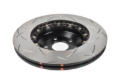 Picture of DBA 17-23 Tesla Model 3 (w/355mm Front Rotor) Front 5000 Series 2-Piece Slotted Rotor w/Black Hat