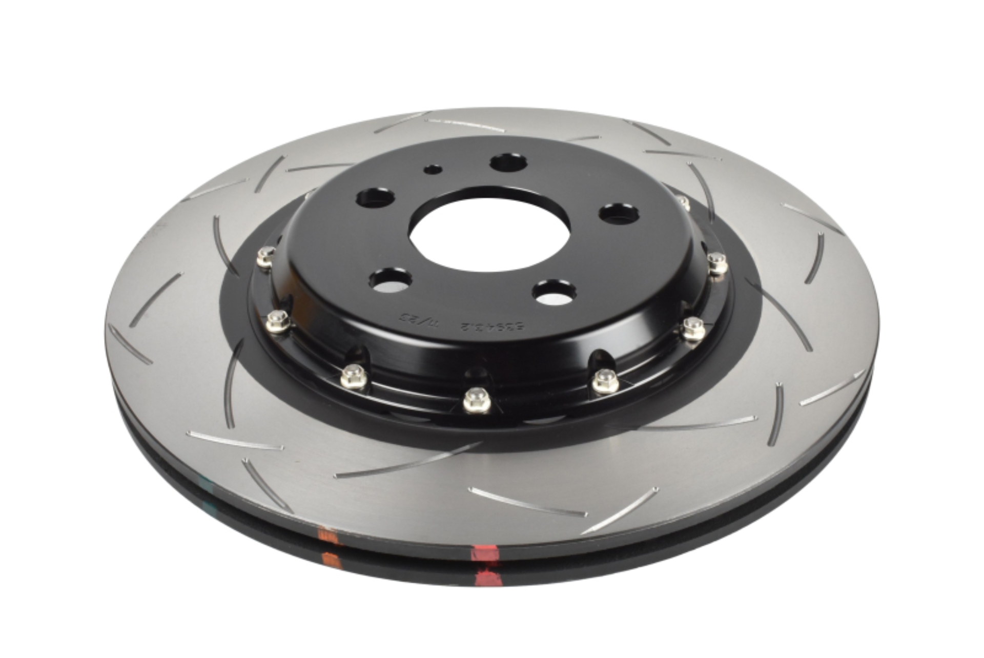 Picture of DBA 17-23 Tesla Model 3 Rear 5000 Series 2-Piece Slotted Rotor w/Black Hat