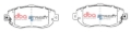 Picture of DBA 93-05 Lexus GS300 Front Street Series Brake Pads