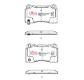 Picture of DBA 04-08 Acura TL (w/Brembo Front Caliper) Front SSEV Street Series Brake Pads