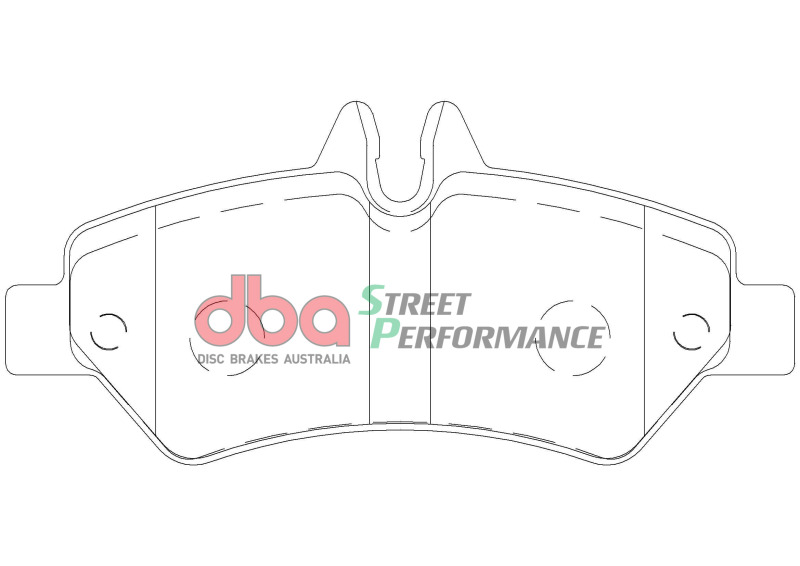Picture of DBA 07-09 Dodge Sprinter 2500 (w/272mm Rear Rotor/Bosch Pin Type) Rear SP Performance Brake Pads