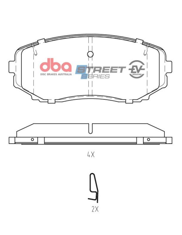 Picture of DBA 07-14 Ford Edge AWD Front SSEV Street Series Brake Pads