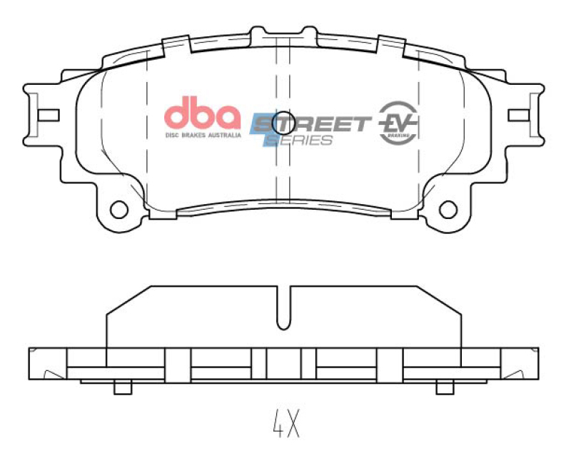 Picture of DBA 16-18 Lexus GS200t (Excl F Sport) Rear SSEV Street Series Brake Pads