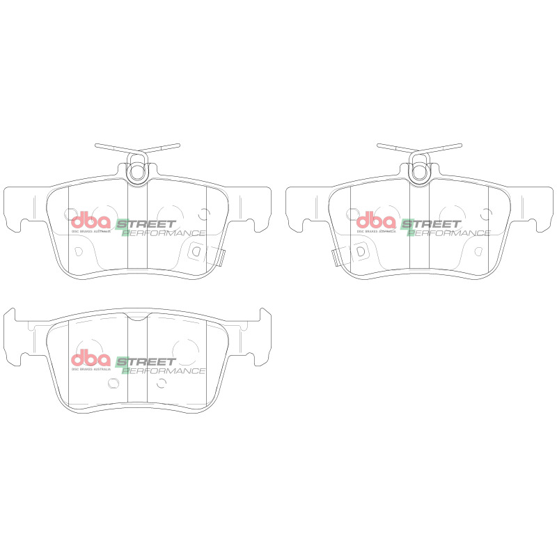 Picture of DBA 16-22 Honda Civic Rear SP Performance Brake Pads