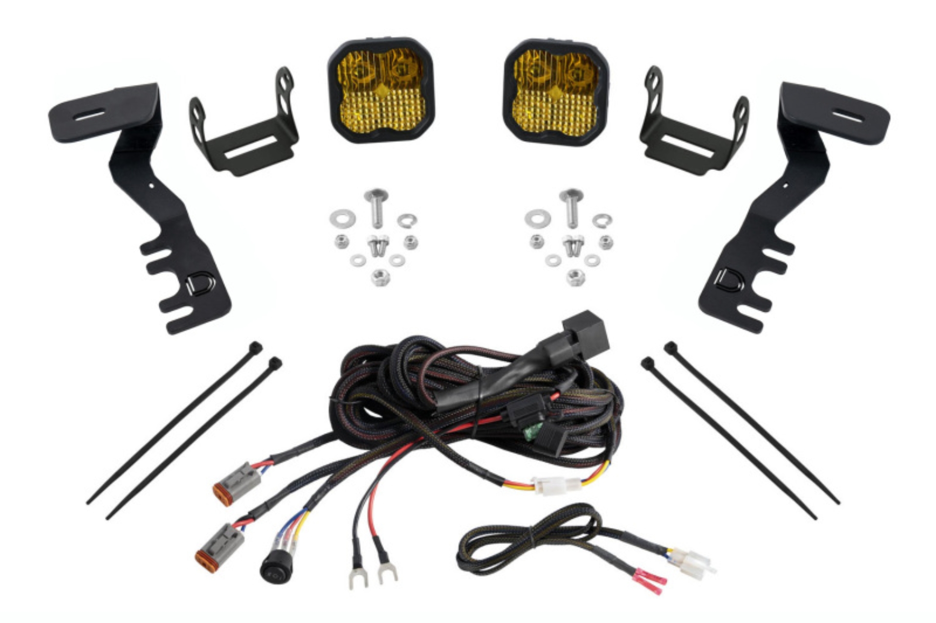 Picture of Diode Dynamics 2024+ Toyota Tacoma SS3 LED Ditch Light Kit- Sport Yellow Combo