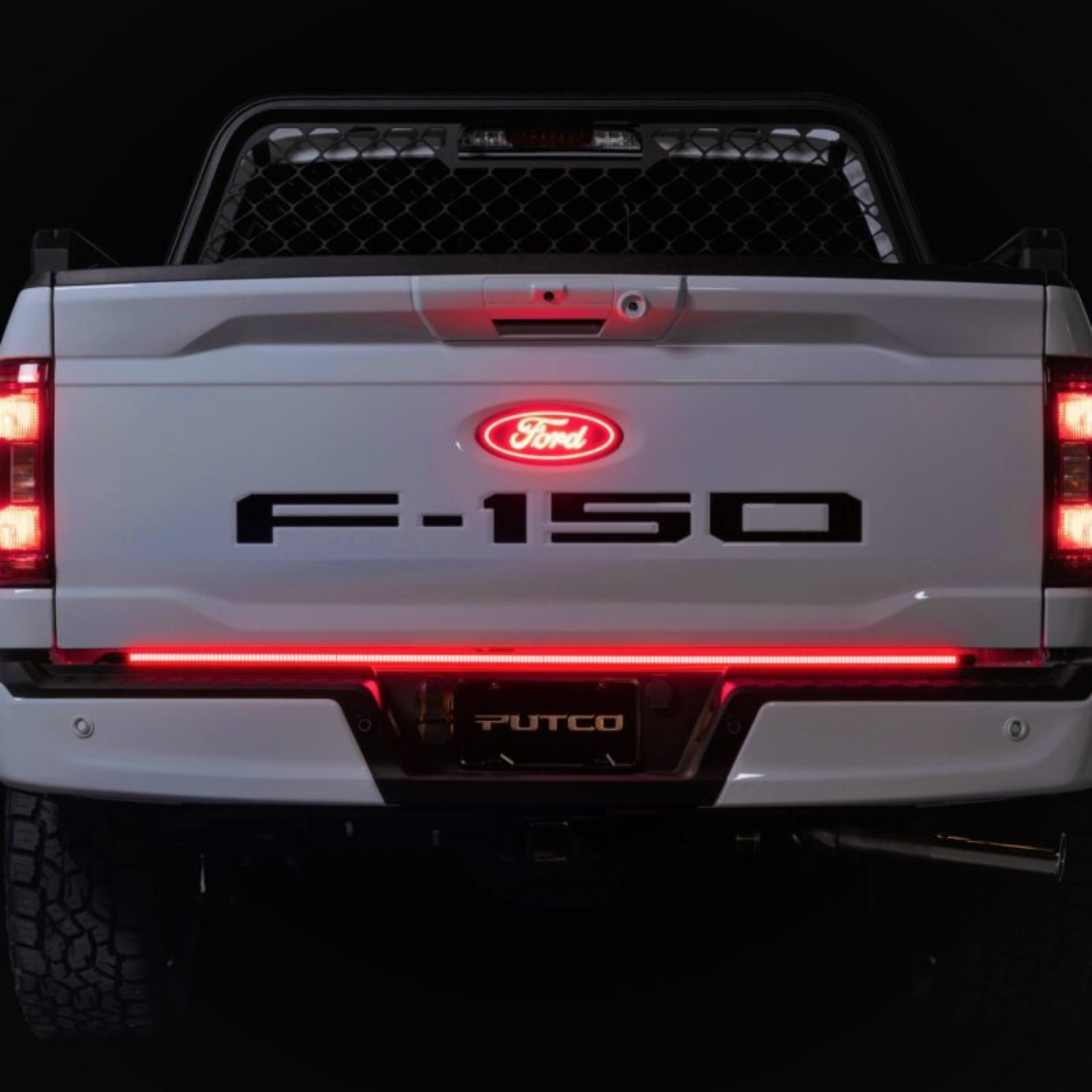 Picture of Putco 2024+ Ford F150 w/Factory LED Tail Light & OBS 60in Freedom Blade Tailgate Light Bar