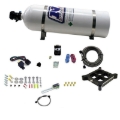 Picture of Nitrous Express Dry Single Entry Billet Crossbar Plate System 100-500hp (4150 Flange) w/15lb Bottle