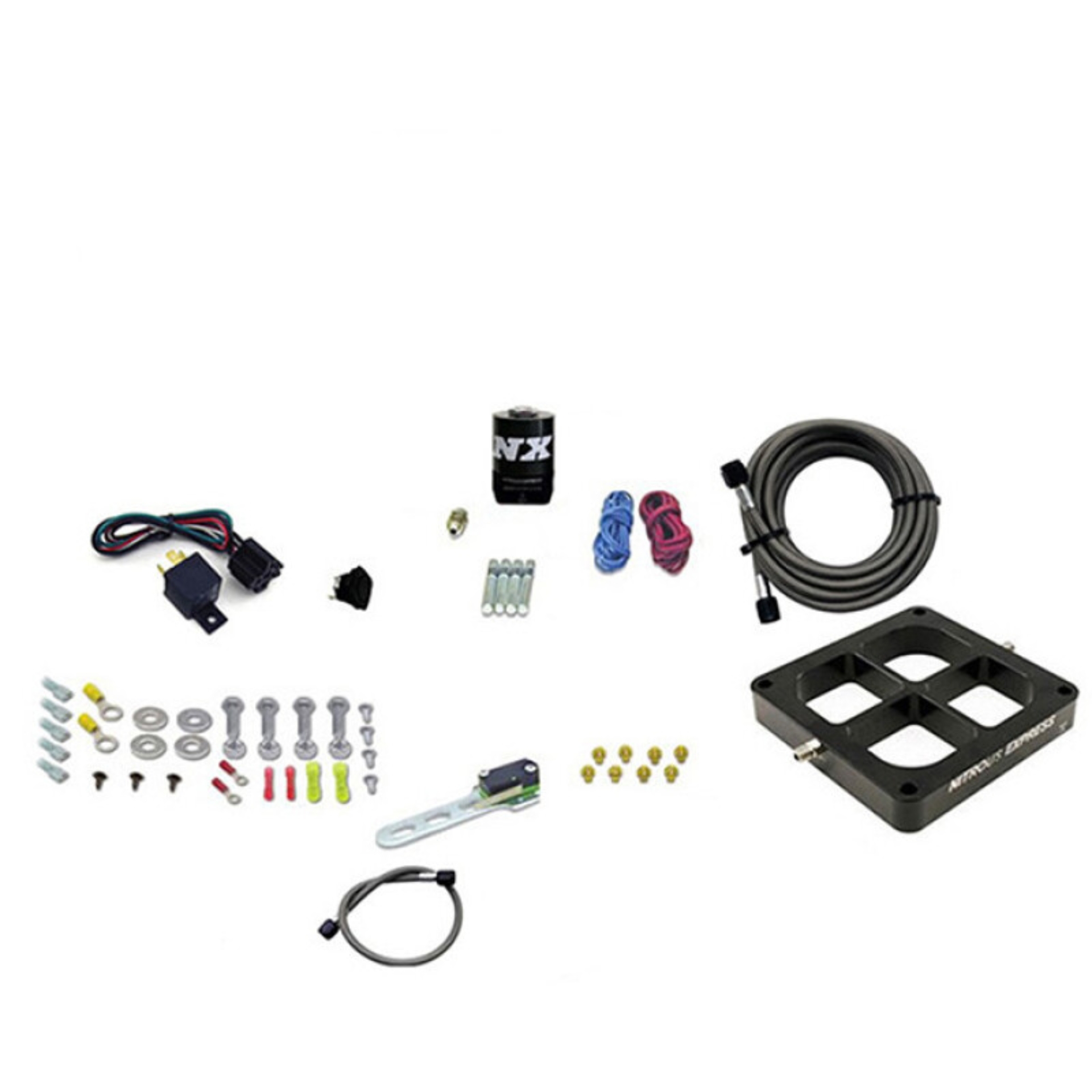 Picture of Nitrous Express Dry Single Entry Billet Crossbar Plate System 100-500hp (4500 Flange)- w/o Bottle