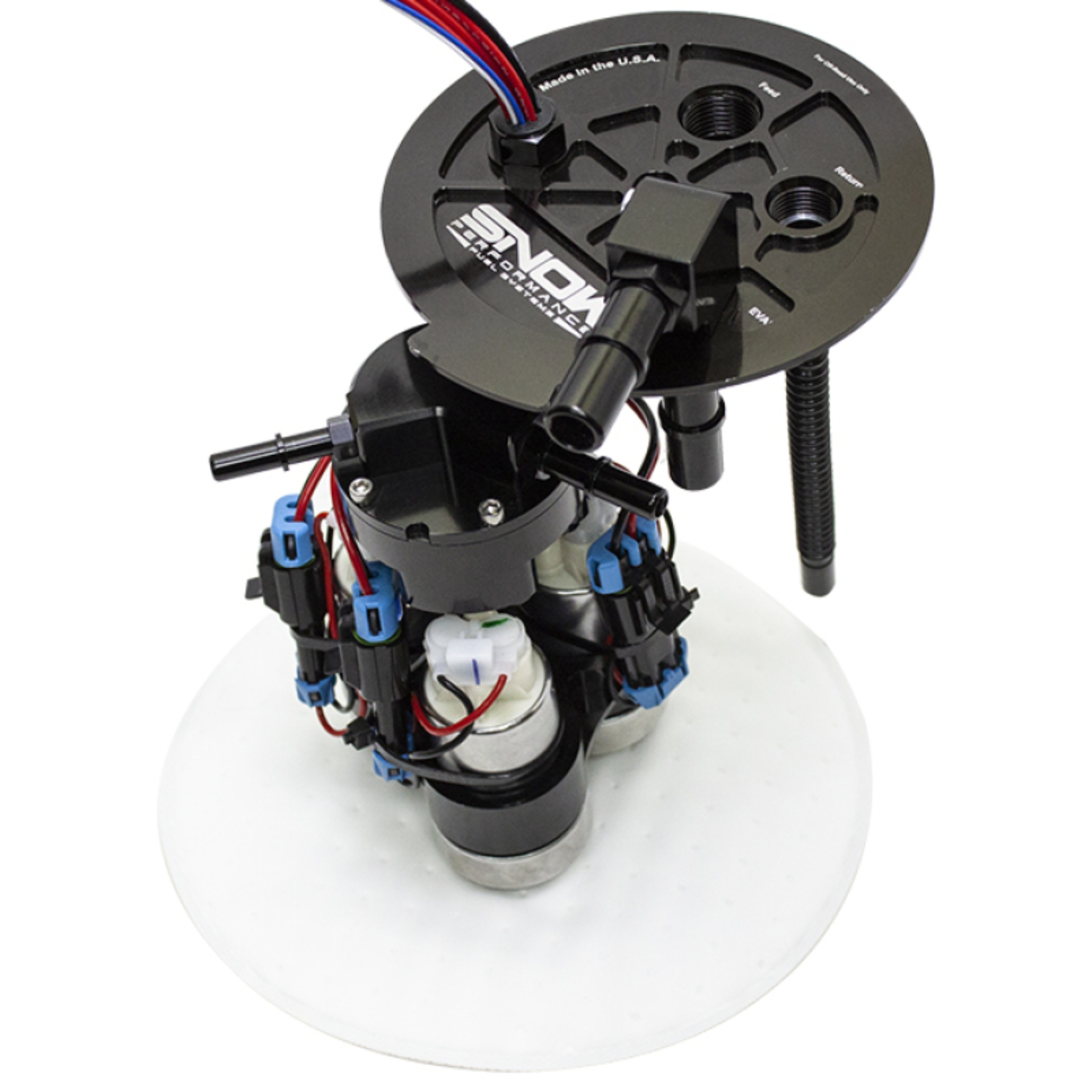 Picture of Snow Performance Chevrolet Camaro 6th Gen Fuel Hat (Triple Pump)