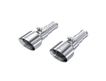 Picture of MBRP 19-24 Ram 1500 5.7L Hemi 3in Inlet 5in OD Dual Wall Angle Cut T304 SS Exhaust Tips - Pairs