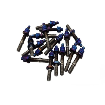 Picture of BLOX Racing Xtreme Burnt Titanium Studs M8x1.25x65mm 9 Piece Set