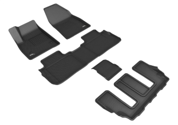 Picture of 3D MAXpider 20-24 Cadillac Xt6 With Bucket 2Nd Row Kagu Black R1 R2 R3