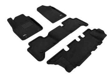 Picture of 3D MAXpider 14-22 Infiniti Qx80 8-Seat / Qx56 11-13 Elegant Black R1 R2 R3