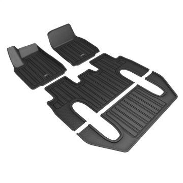Picture of 3D MAXpider 22-24 Tesla Model X 6-Seat Elitect Black R1 R2 R3