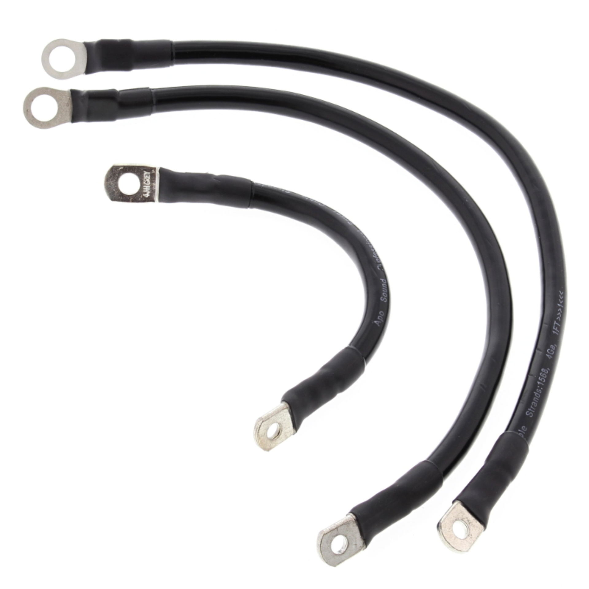 Picture of All Balls Racing 86-88 Harley-Davidson FLST Heritage Softail Battery Cable Kit Black