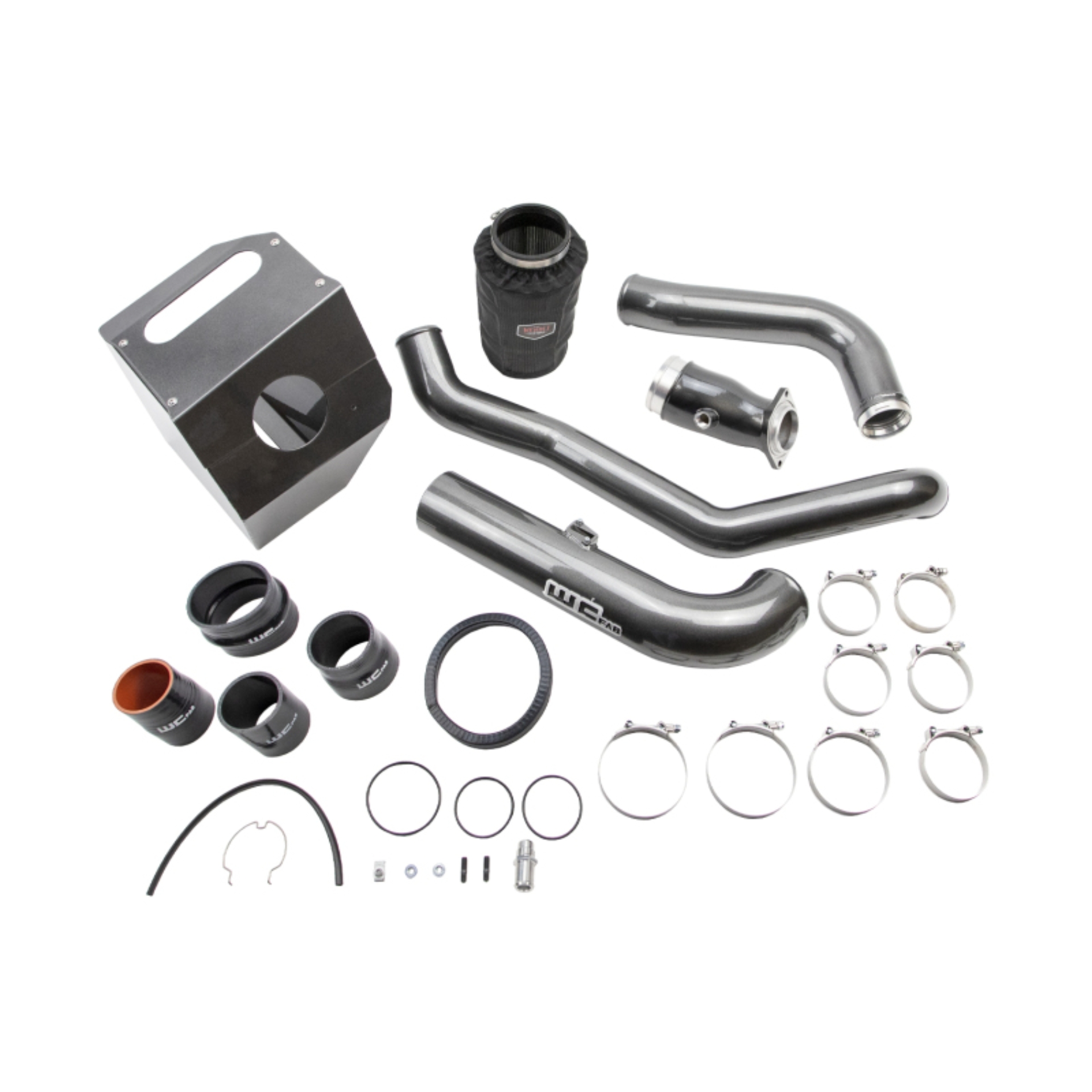 Picture of Wehrli 17-19 Chevrolet 6.6L L5P Duramax High Flow Intake Bundle Kit Stage 2 - Bronze Chrome