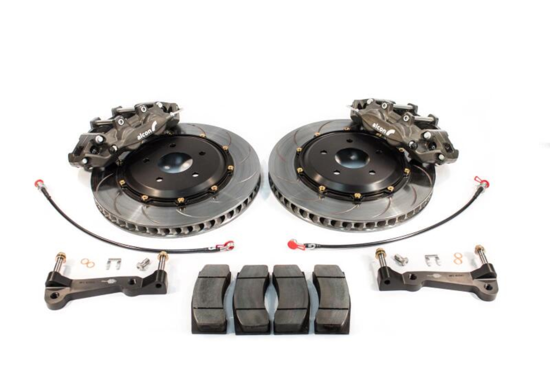 Picture of Alcon Chevrolet Corvette C5/C6 6 Piston 355x32mm Front Race Kit - Anodized