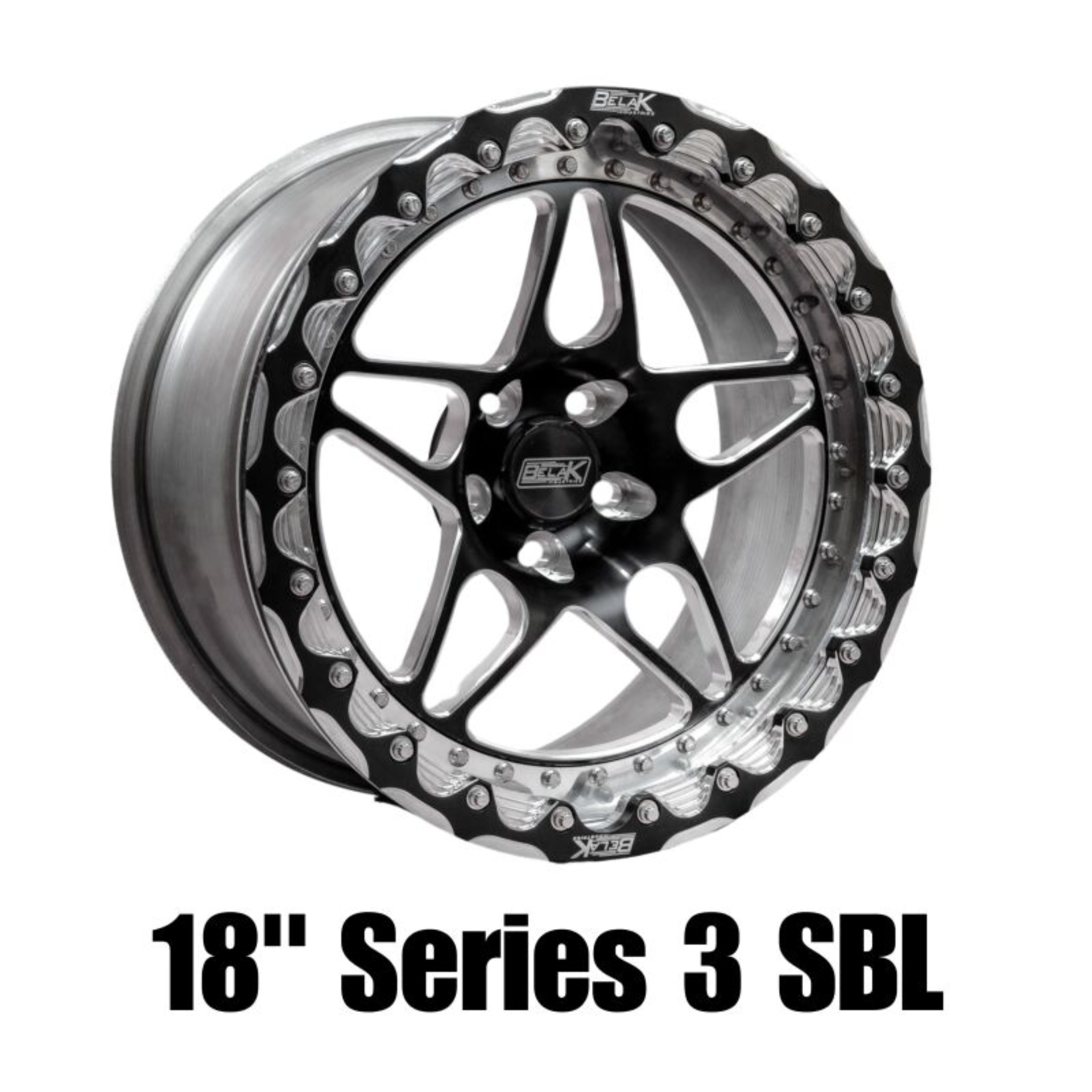 Picture of Belak 18x12 / 8in BS / 6x4.5in BP / High Pad / Series 3 - Single Beadlock Wheel
