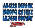 Picture of Hardline Boat Lettering Registration Kit 3 in. - 200 Blue/Black