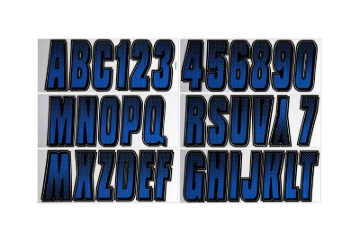 Picture of Hardline Boat Lettering Registration Kit 3 in. - 300 Blue/Black