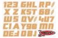 Picture of Hardline Boat Lettering Registration Installation Kit 3 in. - 900 Brown