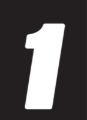 Picture of Hardline Dirt Digits 3pk 4 in. - High Gloss Number 1 - White