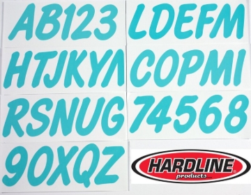 Picture of Hardline Boat Lettering Registration Kit 3 in. - 400 Mint Solid