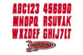 Picture of Hardline Boat Lettering Registration Kit 3 in. - 350 Red Solid