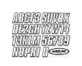 Picture of Hardline Boat Lettering Registration Kit 3 in. - 800 White/Black