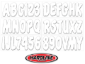Picture of Hardline Boat Lettering Registration Kit 3 in. - 200 White solid