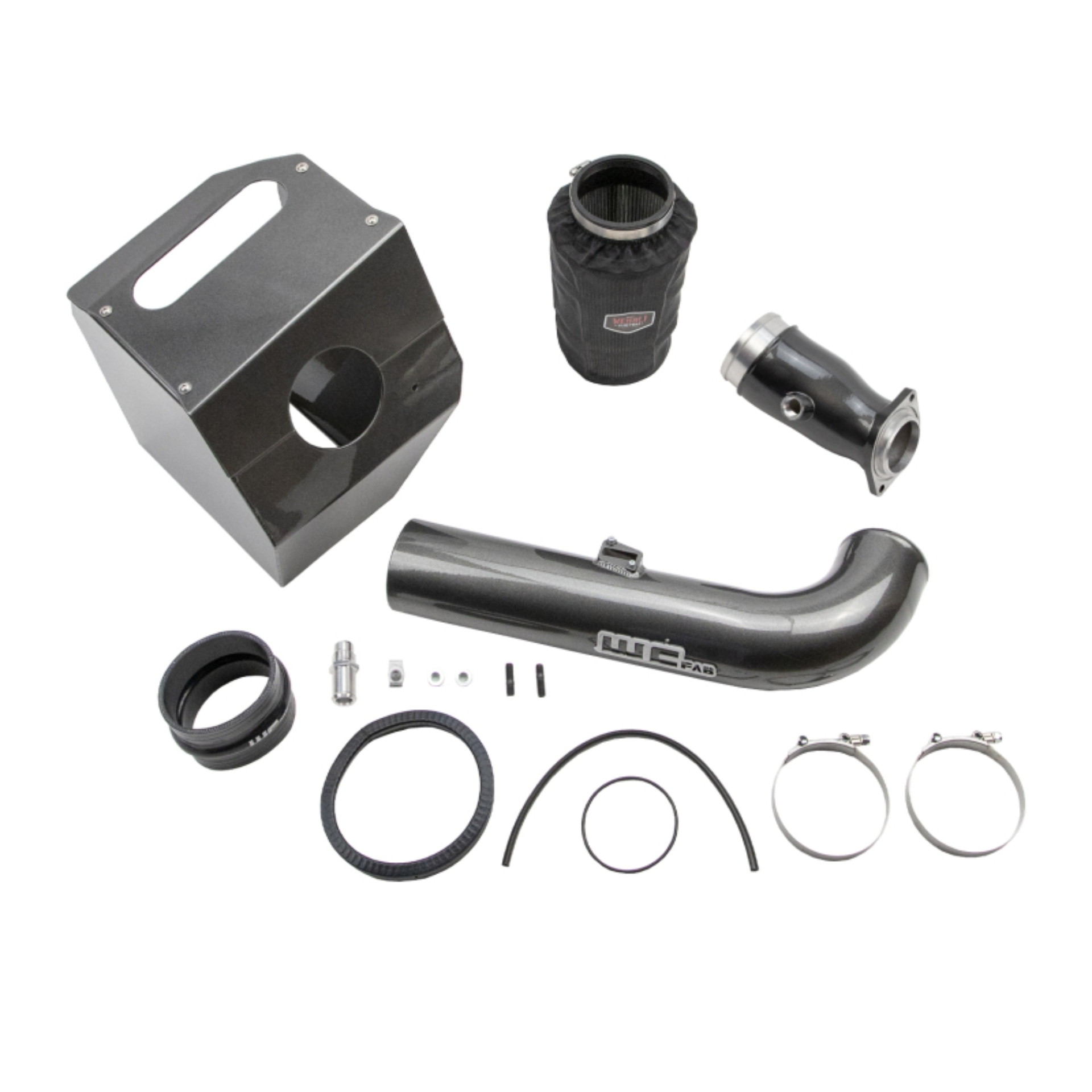 Picture of Wehrli 17-19 Duramax L5P 4in. Stage 2 Intake Kit - Bengal Red
