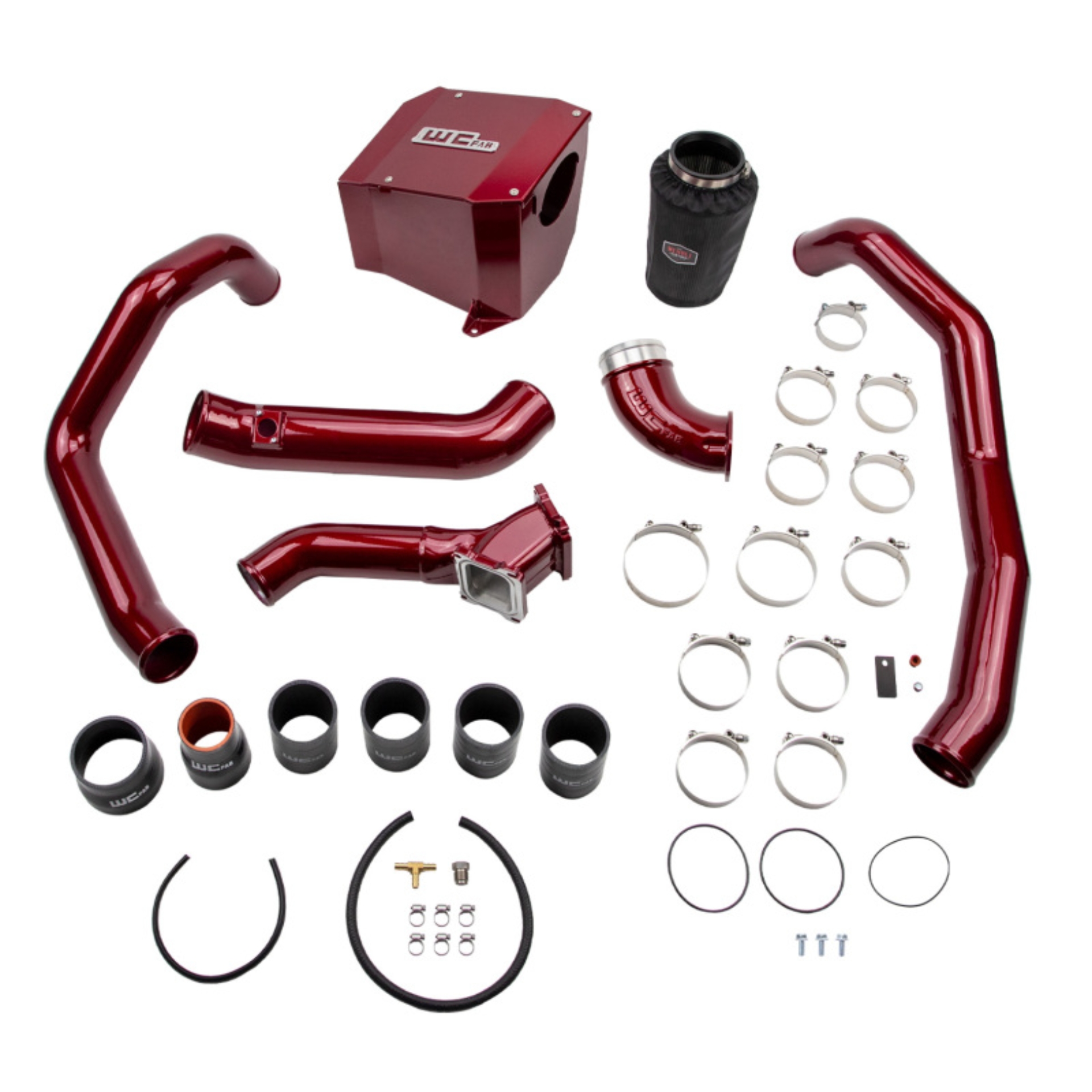 Picture of Wehrli 01-04 Duramax LB7 Stage 2 High Flow Intake Bundle Kit - Bronze Chrome