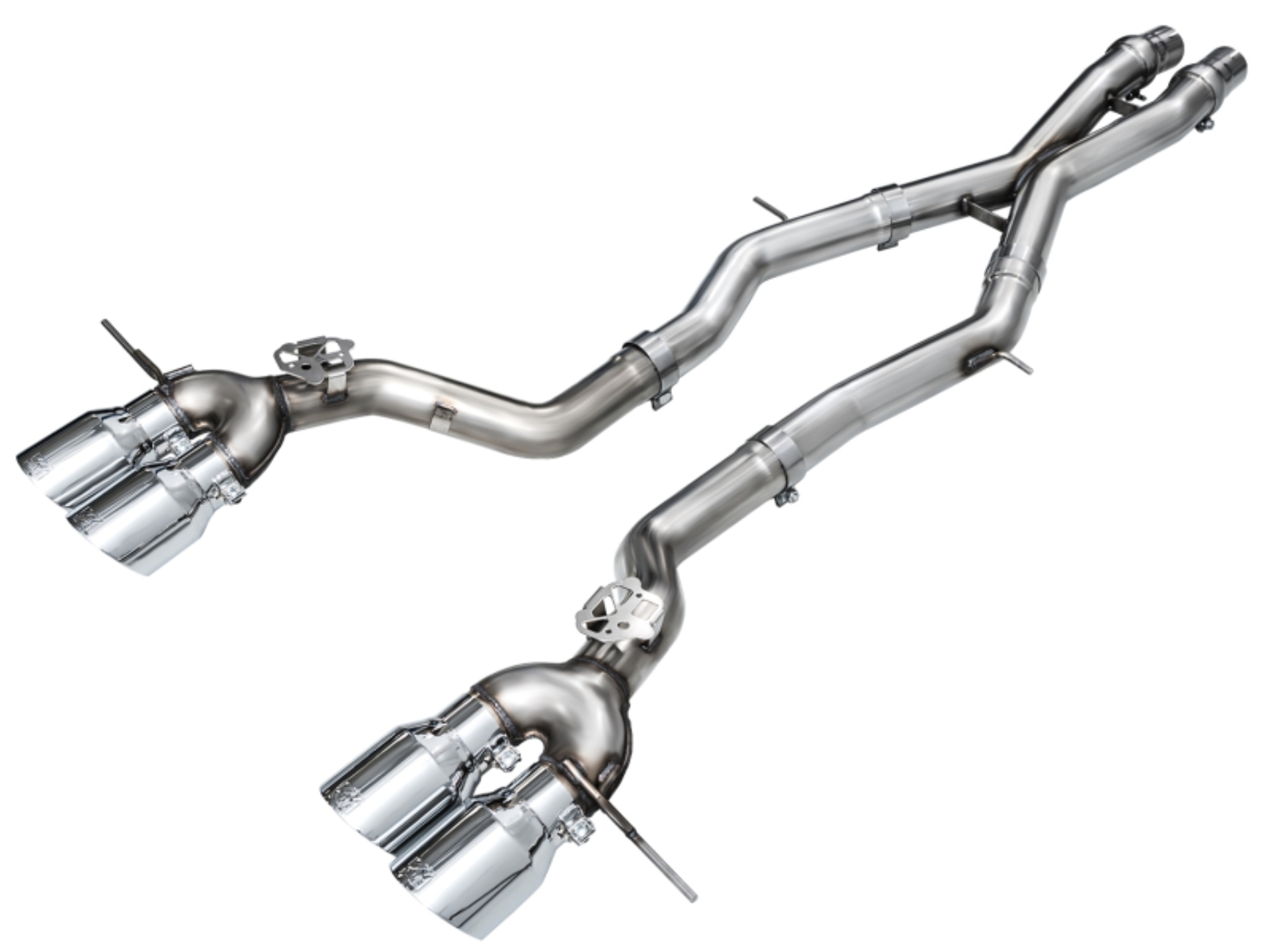 Picture of AWE Tuning 23-24 BMW G87 M2 Track Edition Exhaust - Chrome Silver Tips