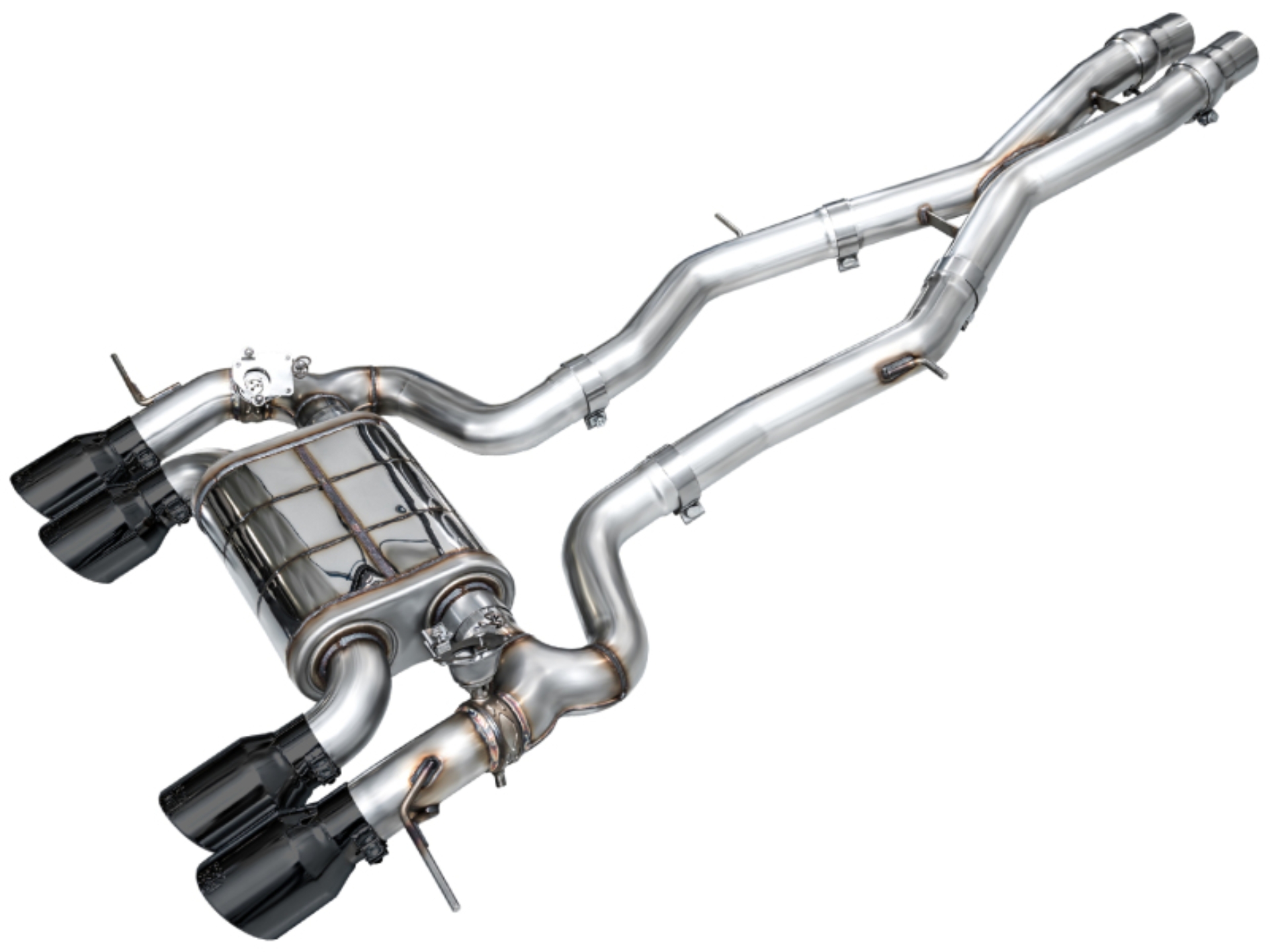 Picture of AWE Tuning 23-24 BMW G87 M2 SwitchPath Edition Exhaust - Diamond Black Tips