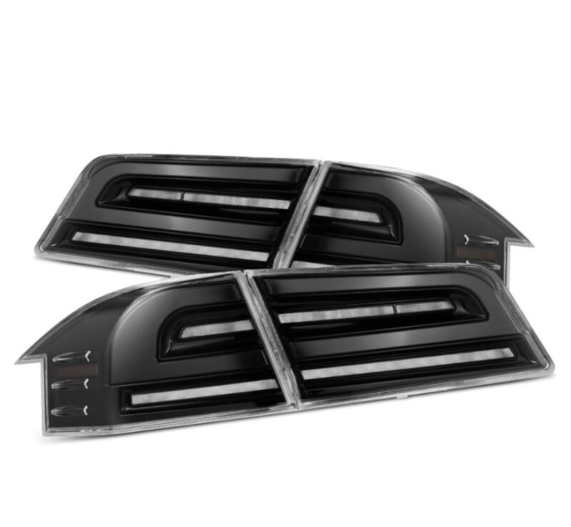 Picture of AlphaRex 12-21 Tesla Model S LUXX-Series LED Tail Lights - Alpha-Black