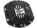 Picture of aFe 97-18 Jeep Wrangler TJ/JK Dana 30 Street Series Diff Cover w/ Machined Fins & Gear Oil - Black