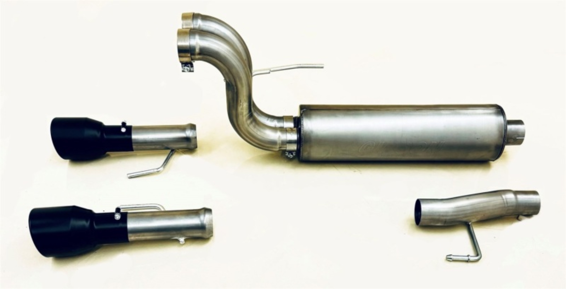 Picture of Gibson 2024 Ford F150 5.0L Black Elite Stainless Steel Split Rear Exhaust