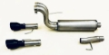 Picture of Gibson 2024 Ford F150 5.0L Black Elite Stainless Steel Split Rear Exhaust