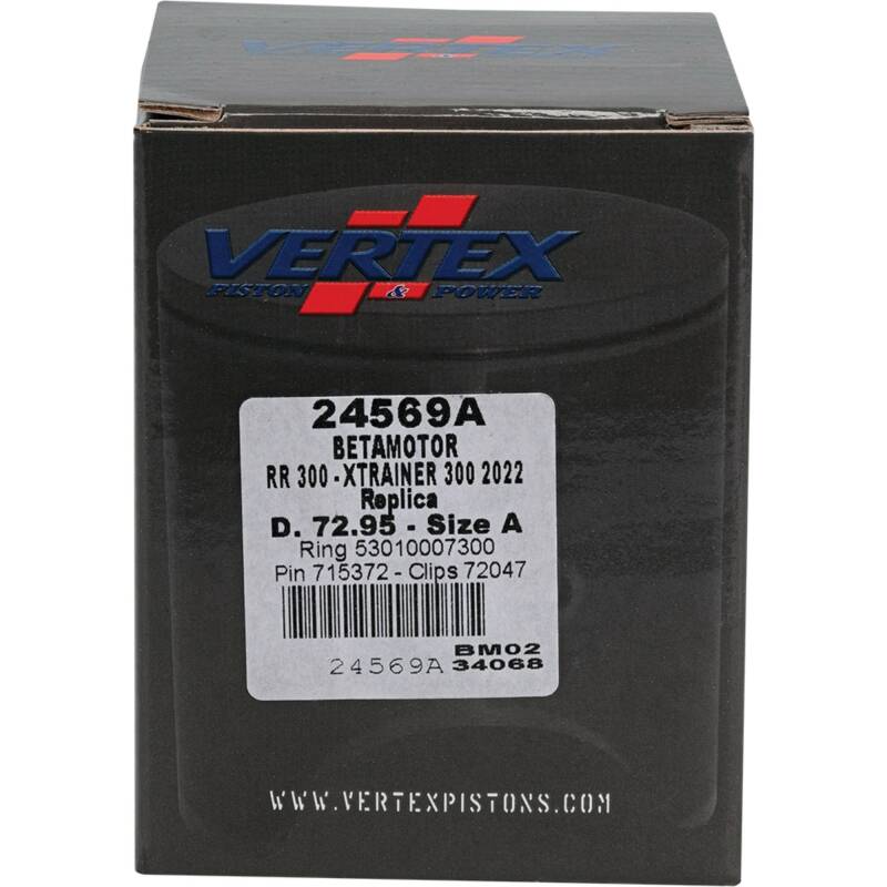 Picture of Vertex Piston 22-24 Beta RR 2T 300 300cc Cast Replica Piston Kit