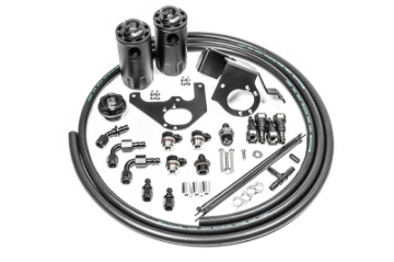 Picture of Radium Engineering 09-15 Cadillac CTS-V Dual Catch Can Kit