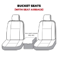 Picture of Covercraft 11-16 Dodge Ram Polycotton SeatSaver Custom Front Row Seat Covers - Grey