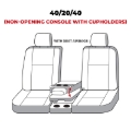 Picture of Covercraft 19-20 Ford F-150 Polycotton SeatSaver Custom Front Row Seat Covers - Grey
