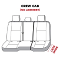 Picture of Covercraft 11-24 Dodge Ram Polycotton SeatSaver Custom Second Row Seat Covers - Charcoal
