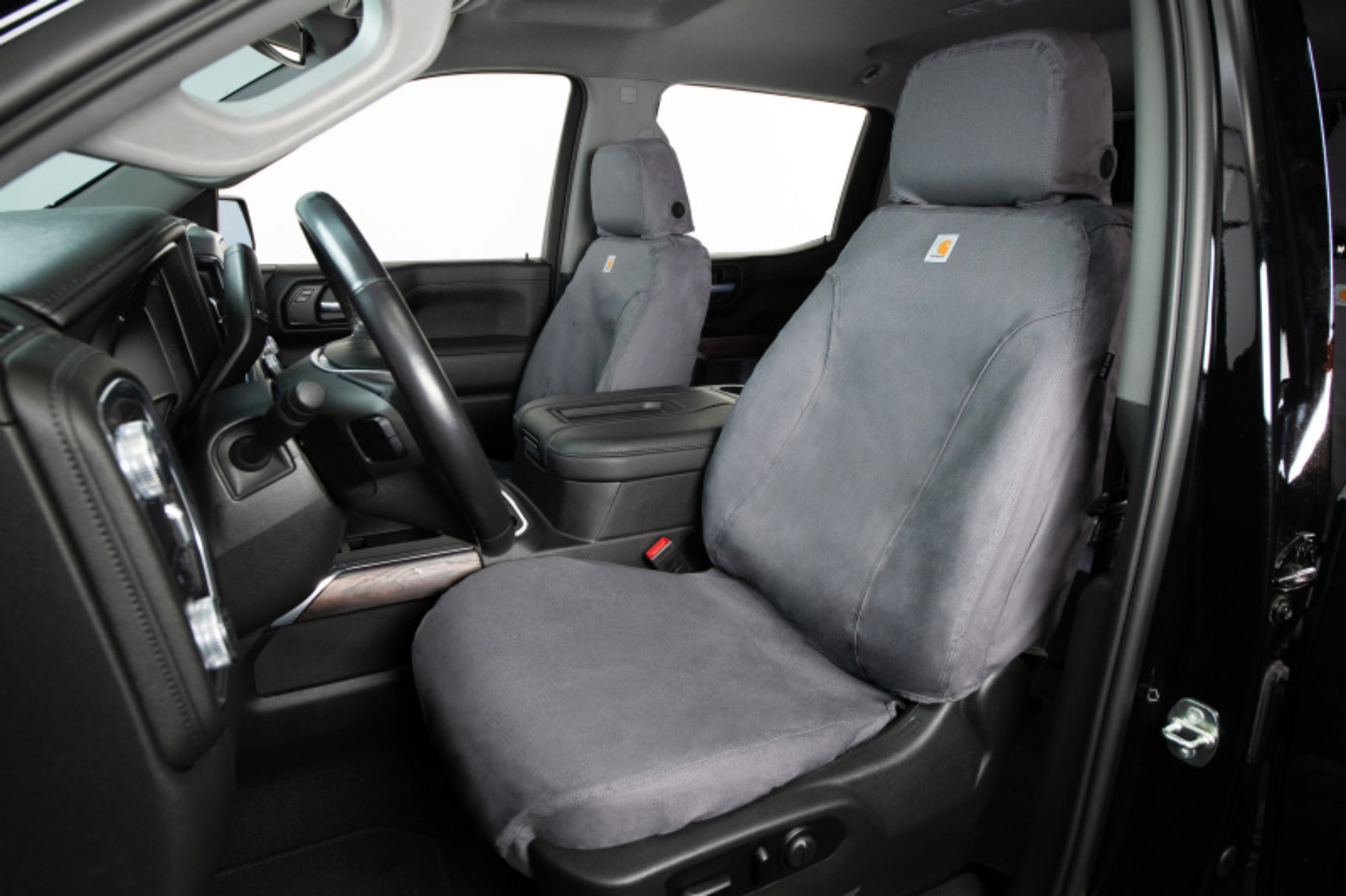 Picture of Covercraft 11-16 Dodge Ram Carhartt SeatSaver Custom Front Row Seat Covers - Gravel
