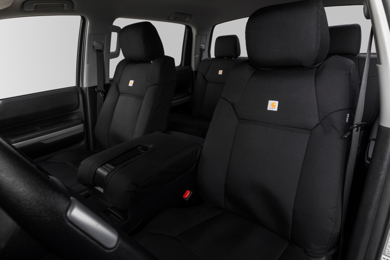 Picture of Covercraft 15-23 Ford Mustang Carhartt Super Dux PrecisionFit Custom Front Row Seat Covers - Black