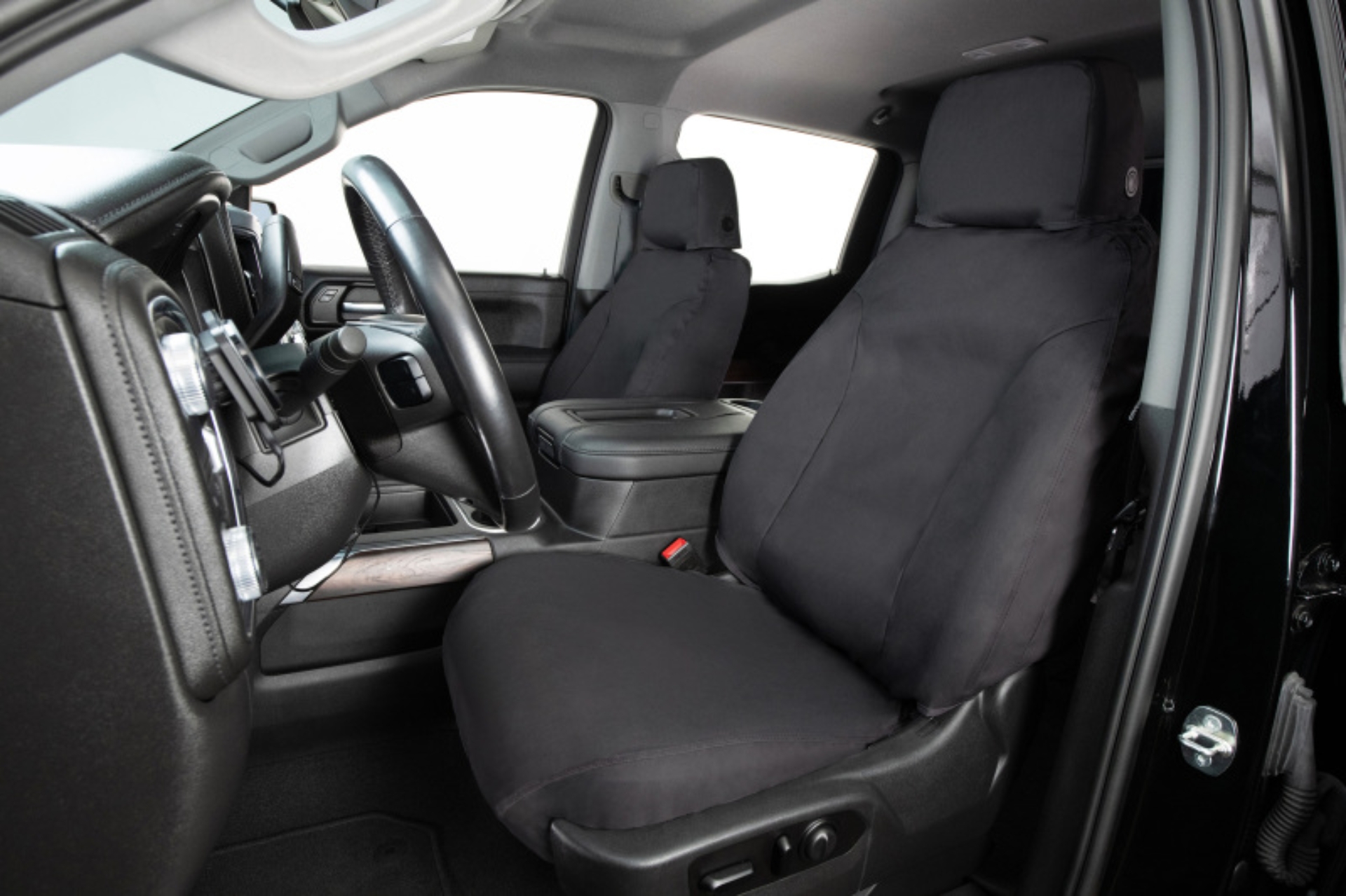 Picture of Covercraft 16-20 Honda Pilot Polycotton SeatSaver Custom Front Row Seat Covers - Charcoal